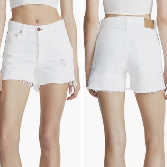 RAG AND BONE Shorts NWT Ripped High Waist Cutoff 25 - Picture 2 of 12